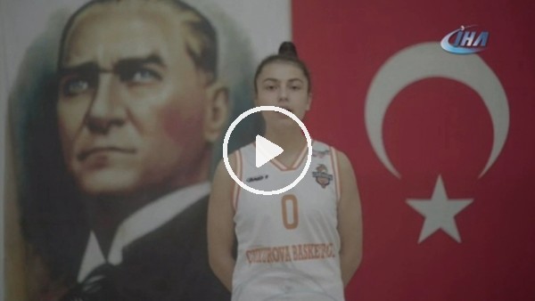 Kadın basketbolculardan Cumhuriyet Bayramı'na özel video