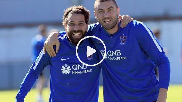 Trabzonspor'da neşeli idman