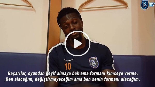 Adeebayor'dan Pepe'ye: "Yarın akşam formanı kimseye verme ben alacağım"