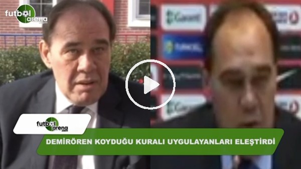 Yıldırım Demirören koyduğu kuralı uygulayanları eleştirdi