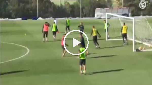 Real Madrid'den pas antrenmanı!