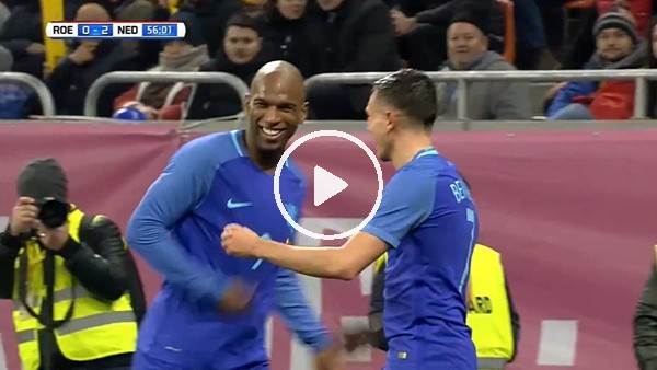 Ryan Babel'in Romanya'ya attığı gol