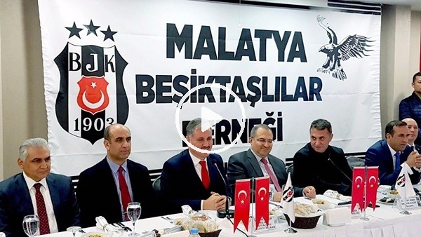 Beşiktaş ve Evkur Malatyaspor başkanları yemekte bir araya geldi 