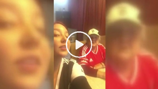 Beşiktaşlılar bu teyzeyi konuşuyor!