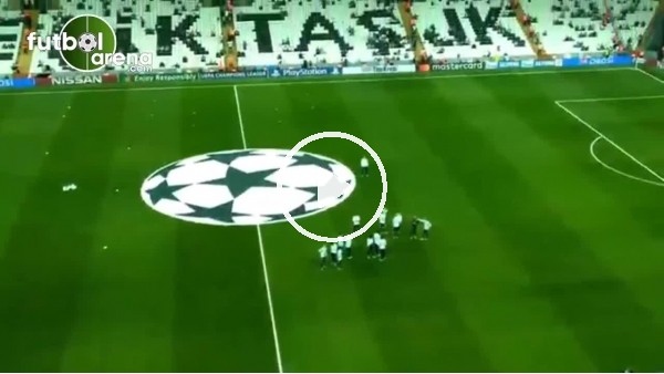 Leipzig'li futbolcuların daha önce dikkat çekmeyen Vodafone Park görüntüsü