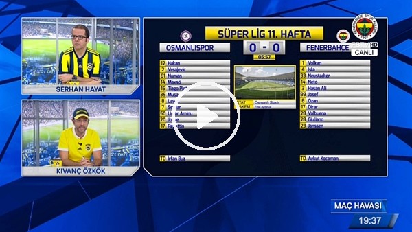 Giuliano'nun Osmanlıspor'a attığı golde FB TV!