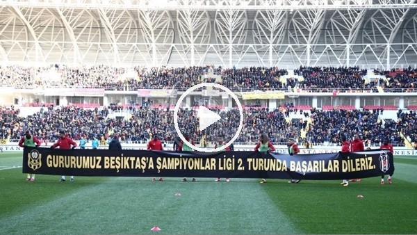 Beşiktaş maçı öncesi Malatyaspor'dan anlamlı pankart