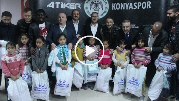 Konyaspor çocukları sevindirdi