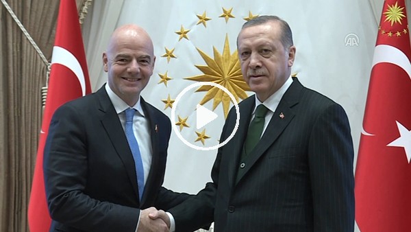 Cumhurbaşkanı Erdoğan, FIFA Başkanı Gianni Infantino'yu kabul etti