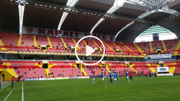 Kayserispor - Trabzonspor maçında tribünler