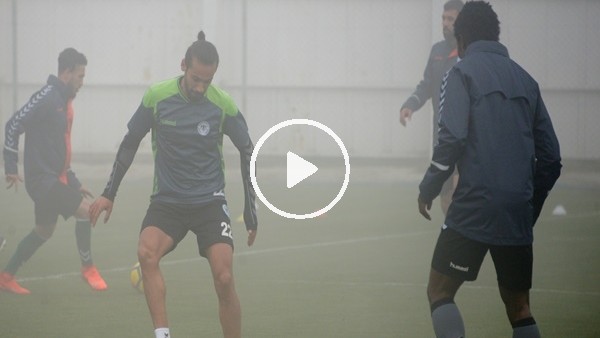 Atiker Konyaspor sis altında çalıştı