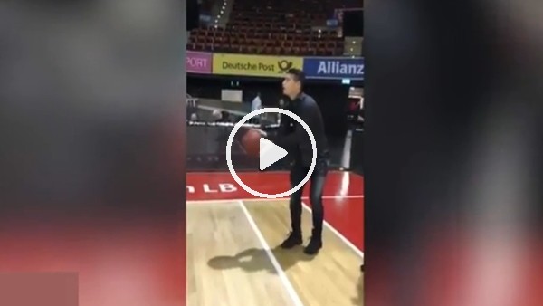 James Rodriguez'in basketbol keyfi!