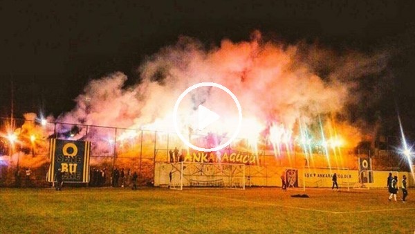 Ankaragücü taraftarından takımlarına destek!