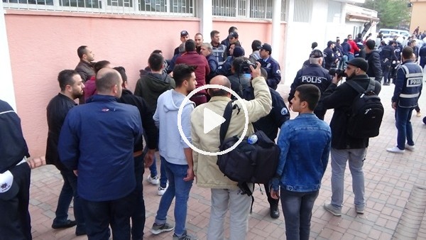 Amatör maçta arbede çıktı