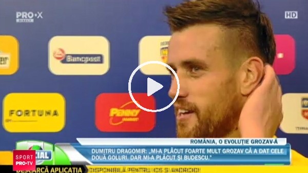 Romanyalı futbolculardan röportaj anında sürpriz