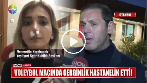 Voleybol maçında gerginlik hastanelik etti!
