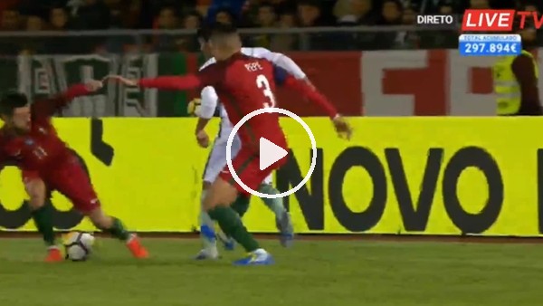 Pepe'den hazırlık maçında sert faul!