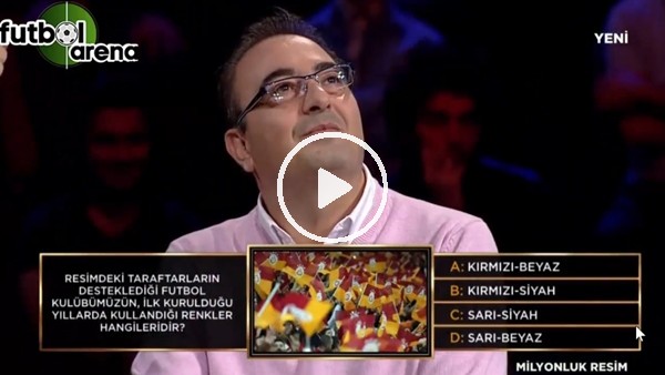 Milyonluk Resim programında çıkan Galatasaray sorusu