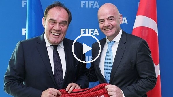 FIFA Başkanı Infantino ile TFF Başkanı Yıldırım Demirören basın toplantısı düzenledi