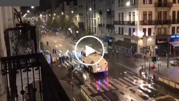 Fas'ın Brüksel kutlamalarında 22 polis yaralı...