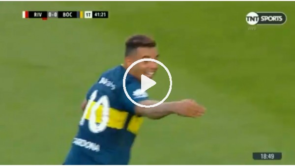 River Plate - Boca Juniors derbisinde insanlık dışı faul