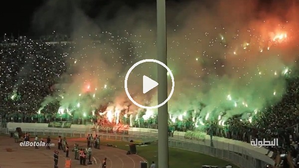 Fas Ligi'nde tribünlerde muhteşem görsel şölen