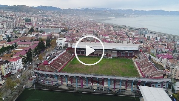 Hüseyin Avni Aker Stadyumu'na yıkım için ilk kepçe vuruldu