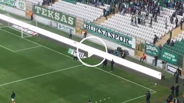 Çaycı Hüseyin, Bursasporlu taraftarlara üçlü çektirdi!