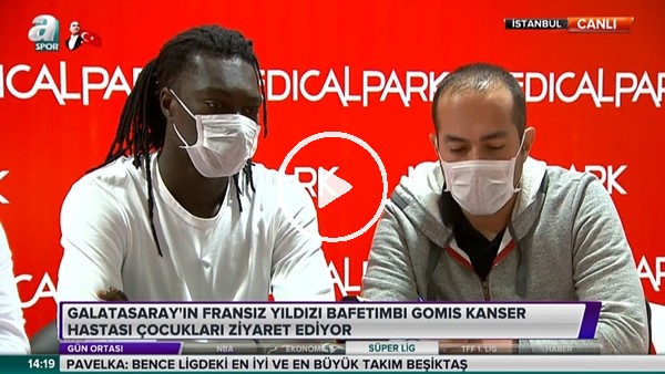 Gomis, kanser hastası çocukları ziyaret etti
