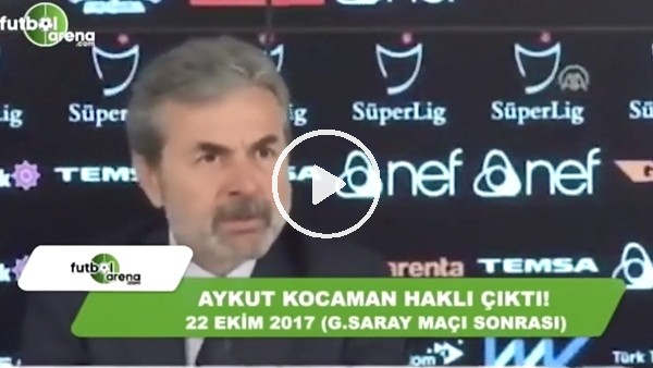 Aykut Kocaman haklı çıktı!