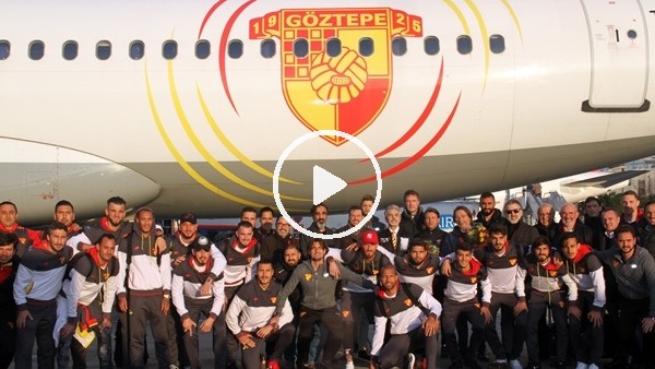 Göztepe'nin kulüp arması semalarda