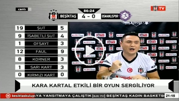 Cenk Tosun'un Osmanlıspor'a attığı golde BJK TV!