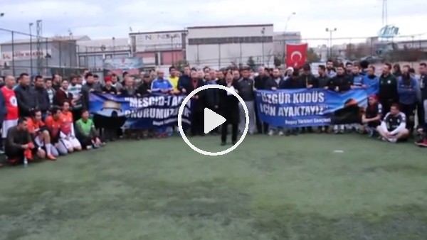 Nogay gençlerinden İsrail ve Amerika'nın Kudüs tutumuna tepki