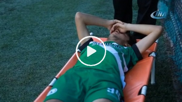 Amatör maçta ambulans krizi