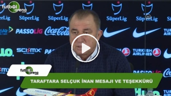 Fatih Terim'den Selçuk İnan teşekkürü
