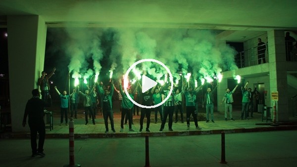 Bursaspor'a Konya'da coşkulu karşılama!
