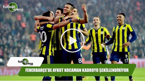 Fenerbahçe'de Aykut Kocaman kadroyu şekillendiriyor