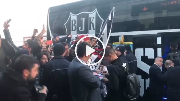 Beşiktaş'a Kayseri'de coşkulu karşılama