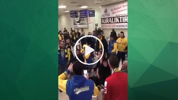 Ankaragücü taraftarları havalimanında kadın yolcuya üçlü çektirdi