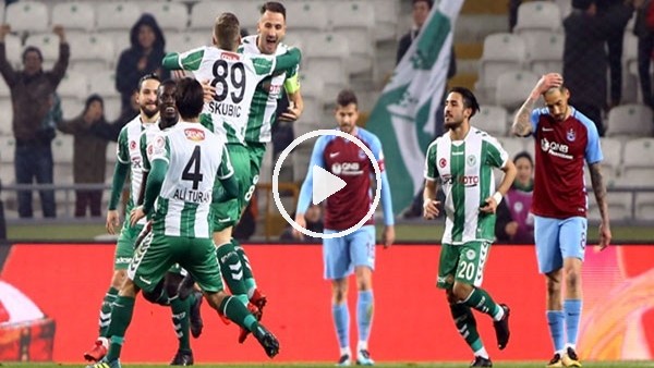 Atiker Konyaspor 1-0 Trabzonspor (Maç özeti ve goleri)