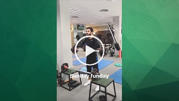 Arda Turan çalışmalarına devam ediyor!