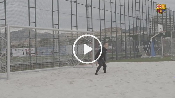 Ter Stegen sıkı çalışıyor!