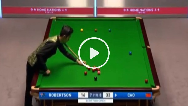 Çinli sporcudan bilardo tarihine geçecek vuruş