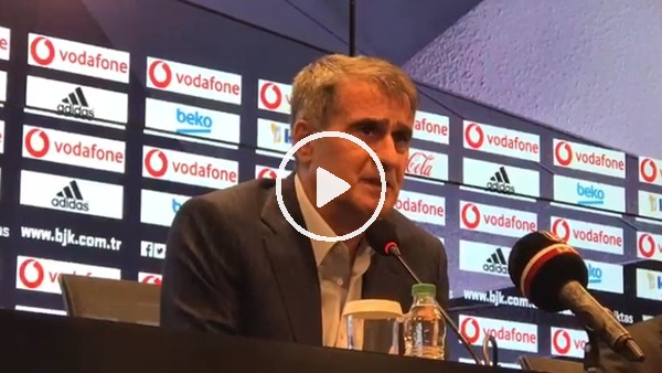 Şenol Güneş: "Oyuncularımı tebrik ediyorum"
