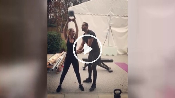 Rio Ferdinand boks hazırlıklarını, sevgilisiyle sürdürüyor!