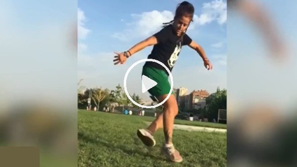 Futbol topu bulamayınca...