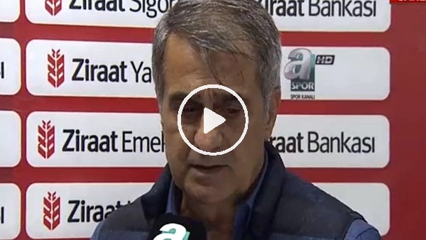 Şenol Güneş'ten maç sonu yayıncı kuruluşa gönderme!