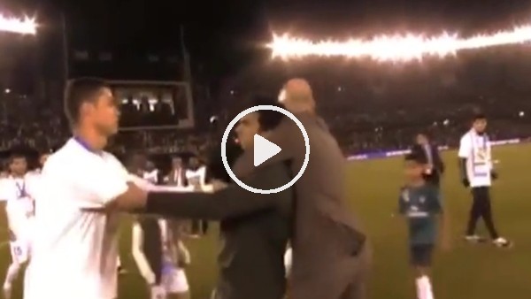 Ronaldo'ya sarılmasına izin vermediler