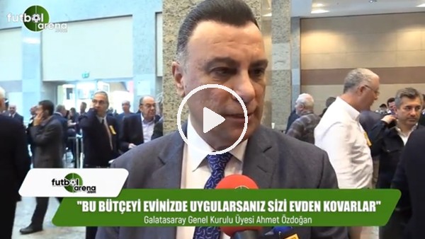 Ahmet Özdoğan: "Bu bütçeyi evinizde uygularsanız sizi evden kovarlar"