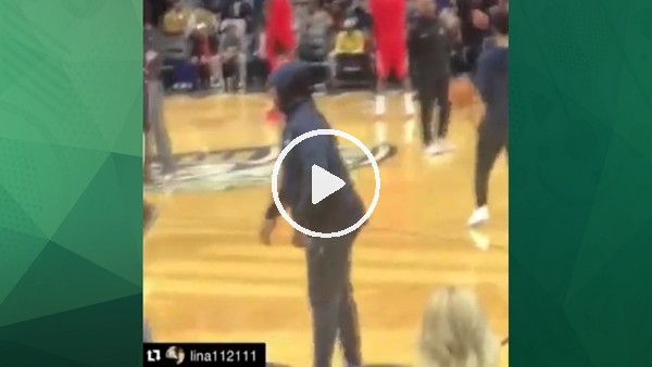 Çılgın taraftar takımıyla antrenmanda!